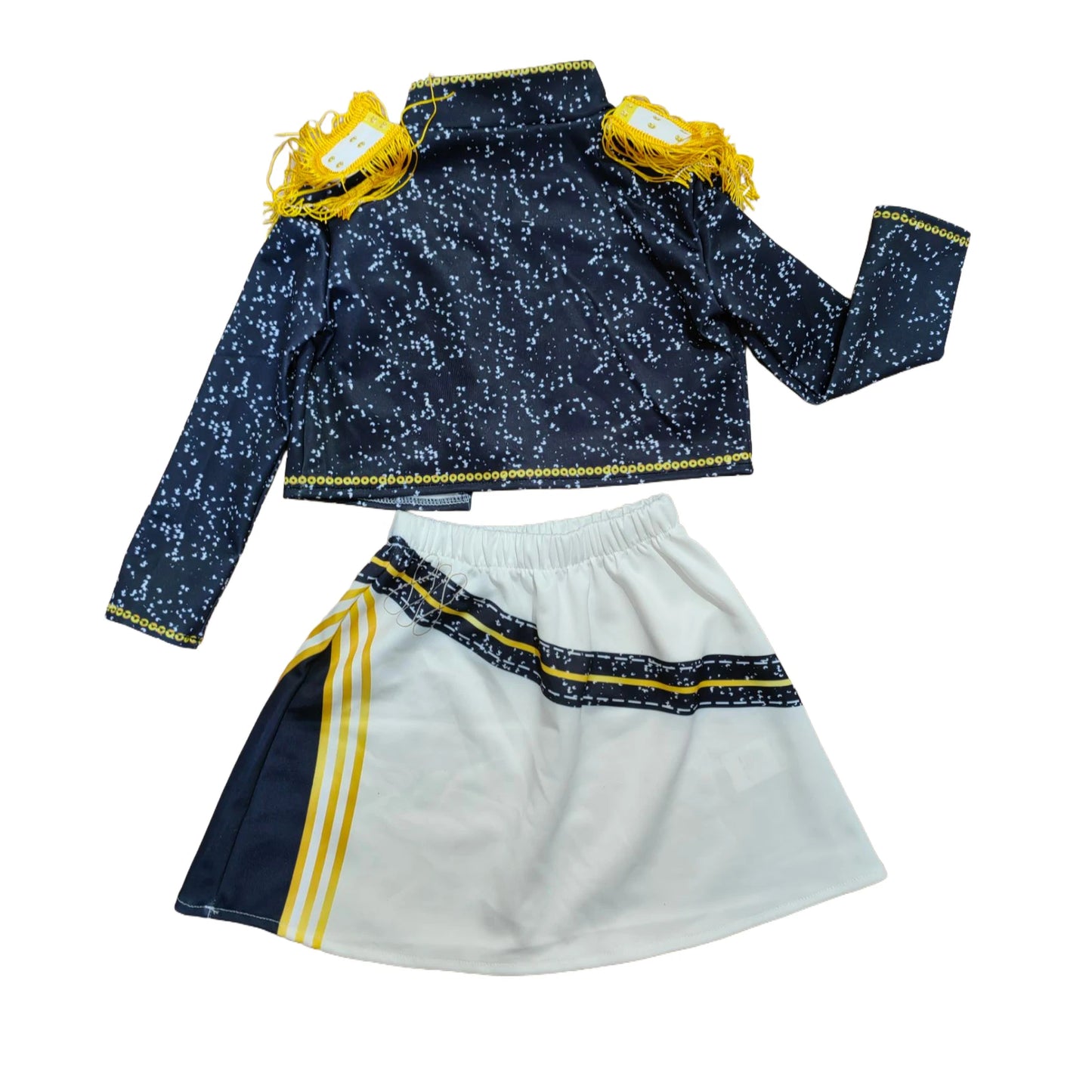Cool Girl Cosplay Golden Costume Kids 3D Print Idol Group Singing Stage Performance Costume Child Halloween Party Clothes Suit