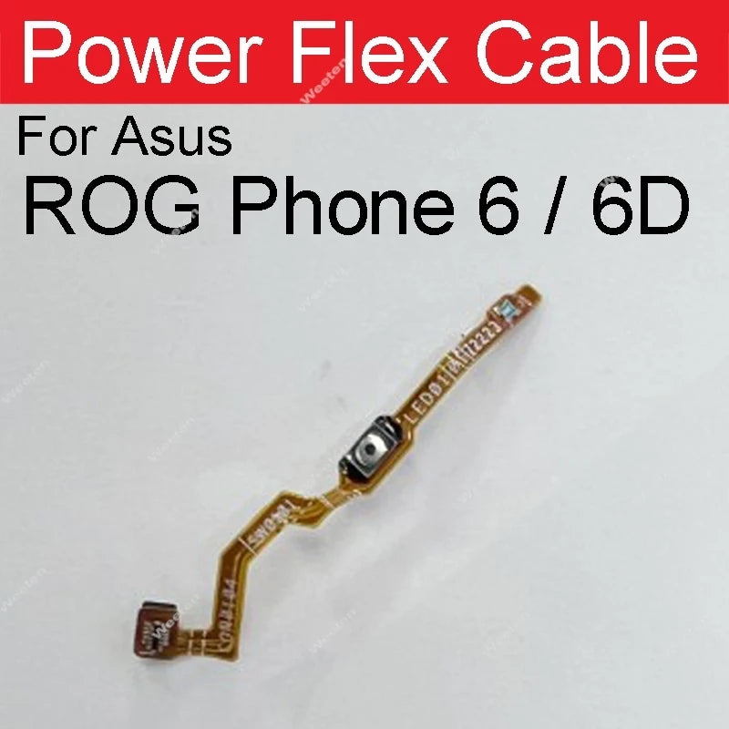 Power Volume Button Flex Cable For Asus ROG Phone 6 ZS630KL Rog 6D 6Pro On Off Power Volume Side Keys Flex Ribbon Parts