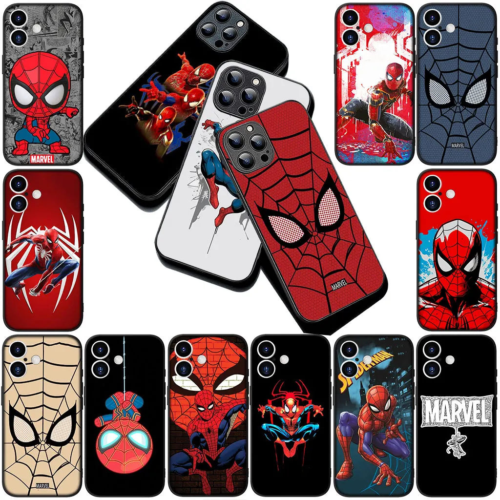 Phone Cover for Motorola Moto G86 G57 E14 E15 G14 G34 G35 G84 G24 A54 G15 Power E22 Casing Soft Case Spider Man Marve Spiderman
