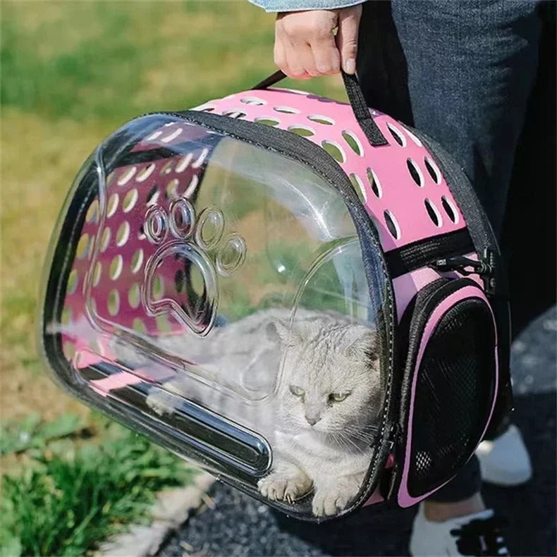 Cat Carrier Bag Outdoor Pet Shoulder bag Pet Dogs Cats Portable Breathable Collapsible Travel Cat Carrier Bag small dog