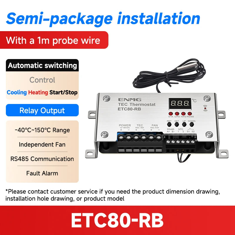 ENMG Industrial Cabinet Semiconductor Cooling System HET Kit 12V Peltier Cooling Module with Fan Heatsink & Electronic AC Green.