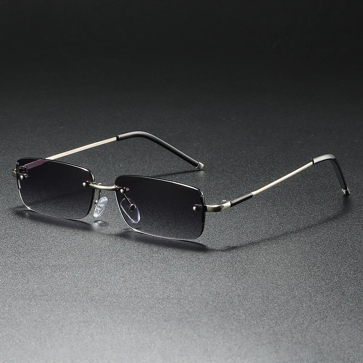 New Fashion Retro Square Rimless Sunglasses Women Men 2026 High Quality Trending Product Popular Outdoor Driving Shades Oculos