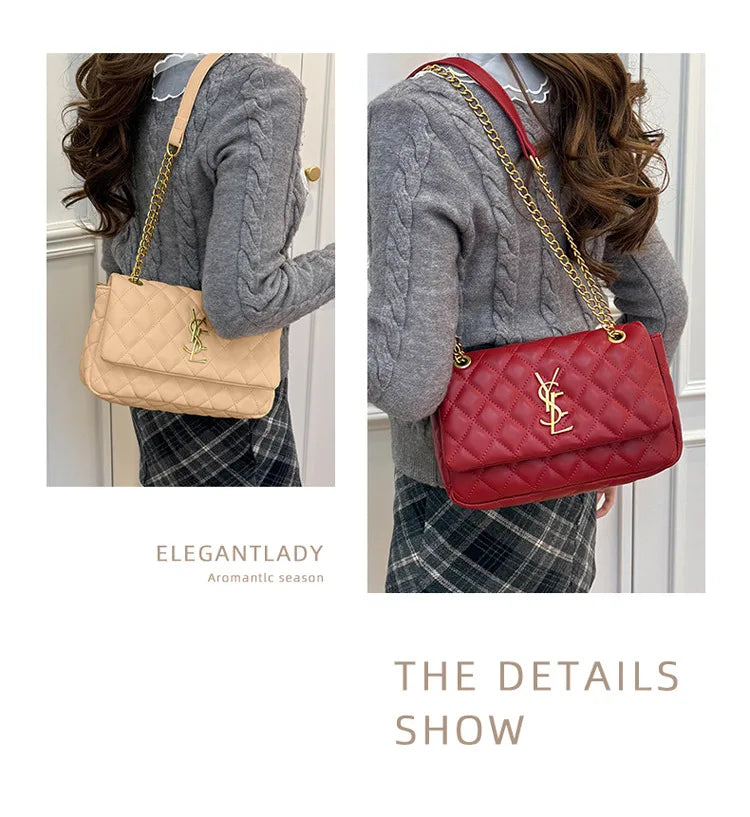Fashionable Chic High-End Diaper Bag For Women Designer Leather Crossbody Handbag Large Capacity Trendy Tote Bag