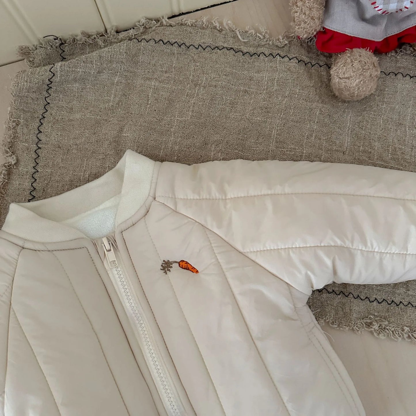 2025 Winter New Baby Fleece Warm Coat Cartoon Embroidery Boys Girls Cotton Padded Jacket Plus Velvet Thick Kids Quilted Jacket