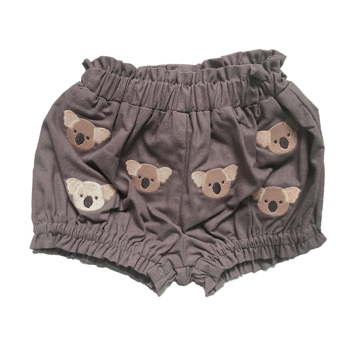 Summer Baby Set Long-sleeved Romper Top Shorts Pure Handmade Embroidered Cartoon Animals High-quality Fabric Physical Texture