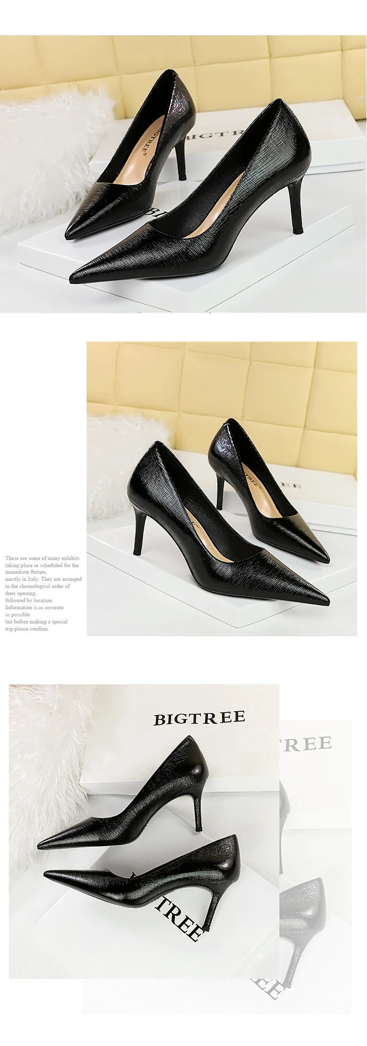 BIGTREE Shoes Retro High Heels High-quality Women Pumps Large Size 43 Stilettos Fashion Party Shoes Women Heels Wedding Shoes