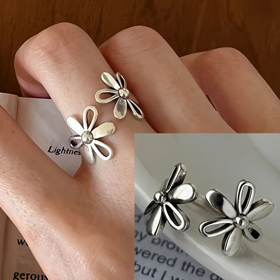 VENTFILLE 925 Sterling Silver Rings for Women Couple Blue Stone Star Jewelry  Party Birthday Gift Dropshipping Wholesale