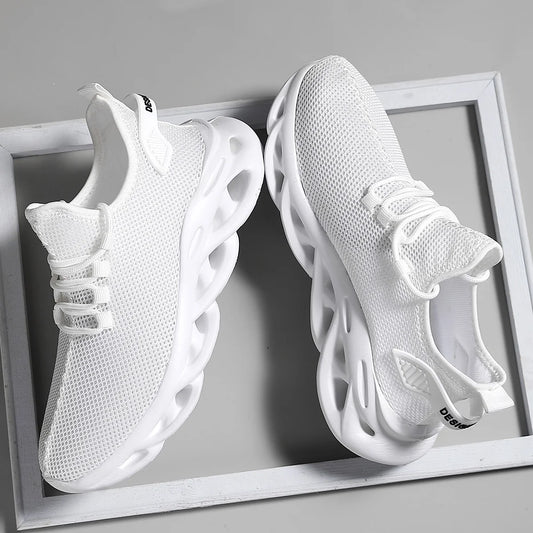 Men Casual Sport Shoes Breathable Lightweight Sneakers Outdoor Mesh Black Running Shoes Athletic Jogging Tenis Walking Shoes