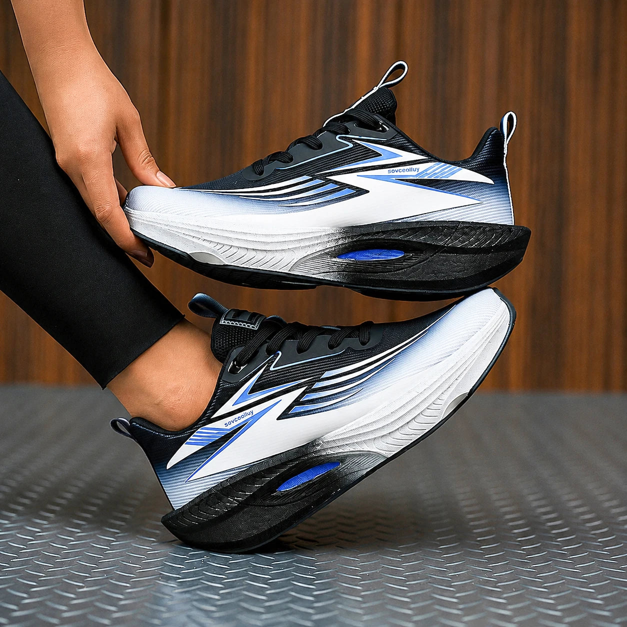 Men Running Shoes Carbon Board Air Cushion Marathon Sneakers Breathable Lightweight Women's Comfortable Speciality Sports Shoes