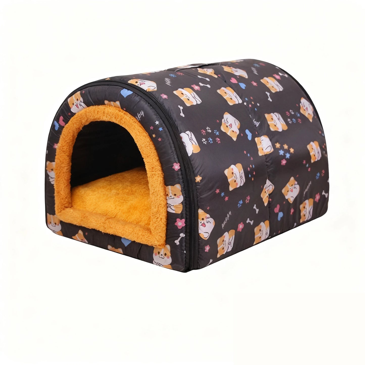 Pet Dog House Soft Cozy Pet Sleeping Bed for Small Medium Dogs Cats Foldable Removable Puppy Nest Portable Kennel Pet Supplies