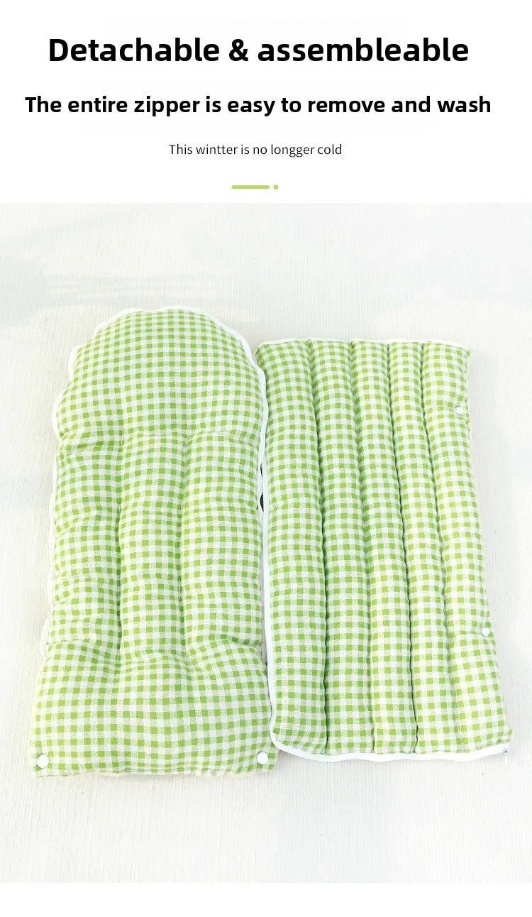 Foldable Pet Sleeping Bed for Cats And Dogs Thickened Semi-Enclosed Soft Indoor Design Warm for Autumn And Winter