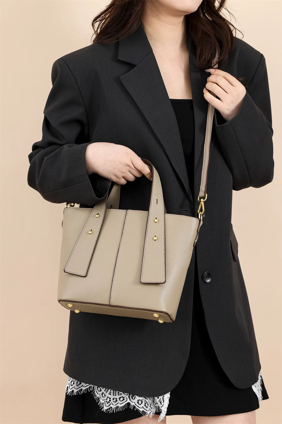 100% Genuine Leather Handbags for Women Fashion Small Shoulder Bag Ladies Cowhide Crossbody Bag Luxury Messenger Bags Designer