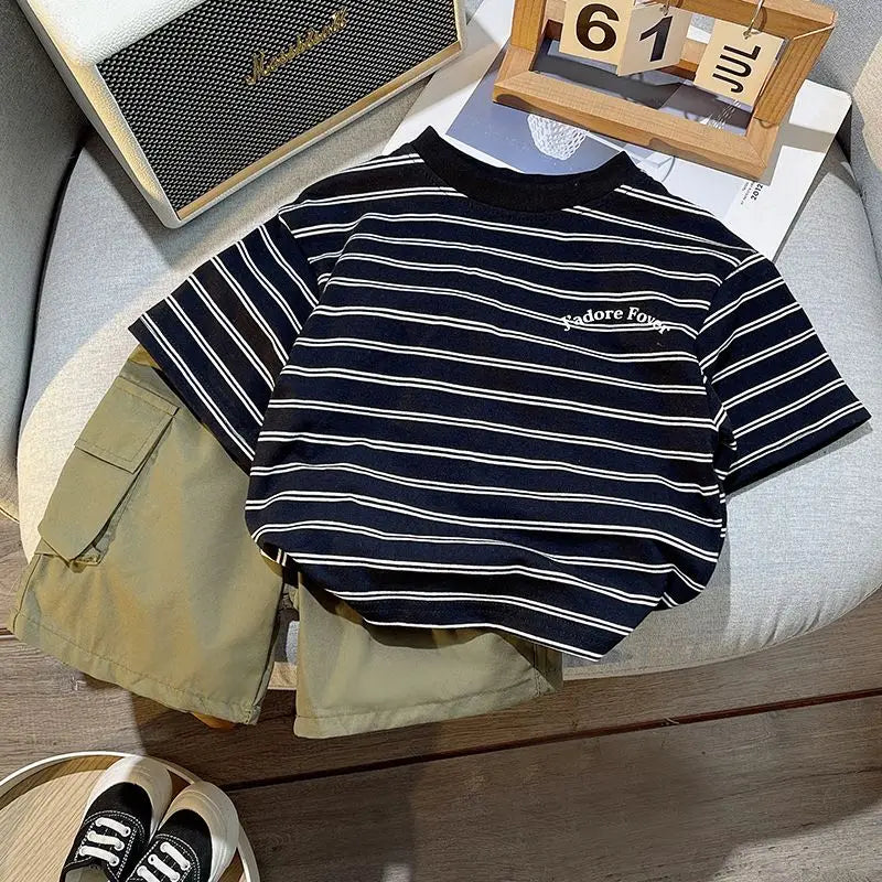 Baby Summer Clothes Boy Sports Sets Kids Loungewear Fashion Outfits Children T-shirts+Shorts 2Pcs Short Sleeves Top Pants Suits