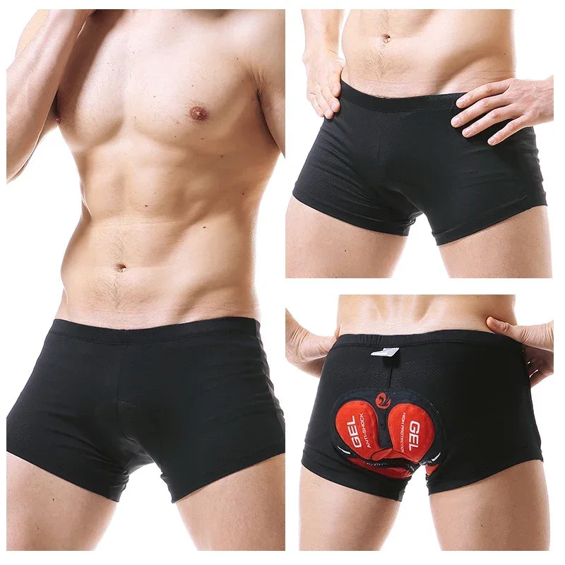 X-Tiger Cycling Shorts Breathable Mesh Shockproof Cycling Underwear 5D Pro Thickened Gel Pad Cycling Shorts