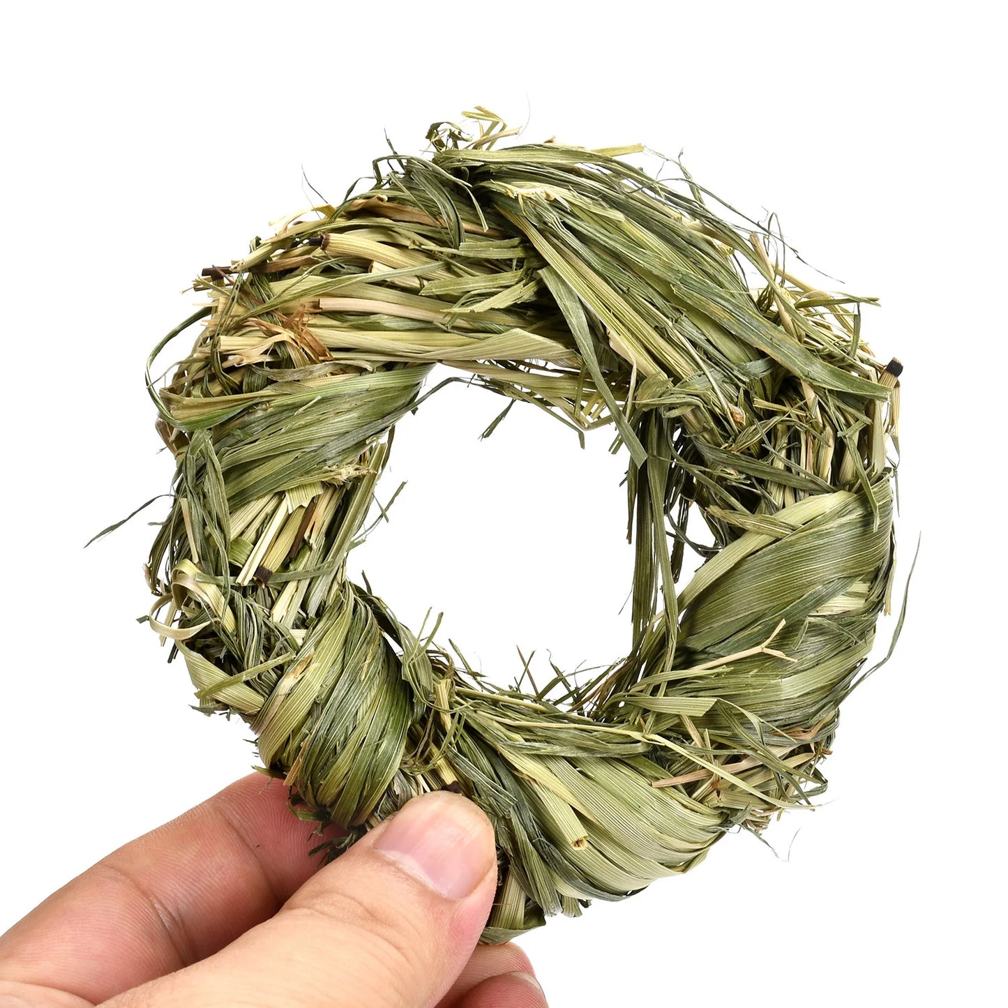 Chew Toys for Rabbits Natural Woven Grass Balls for Small Pets Fun Boredom Relief & Dental Health Chew Snacks for Guinea Pigs