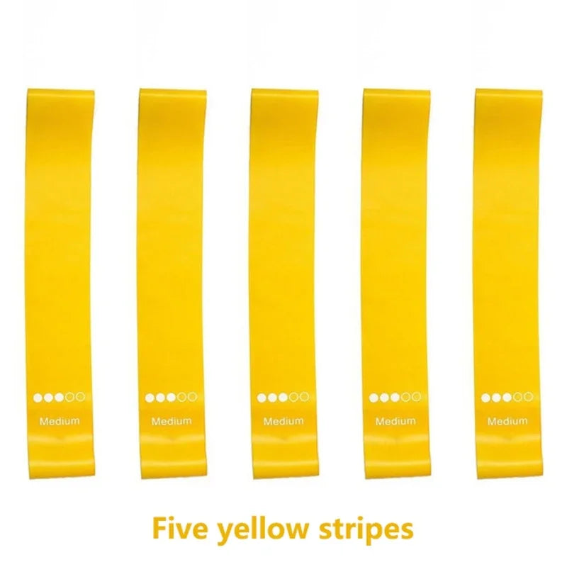 TPE Resistance Bands Rubber Loop Bands 5Pcs Rubber Loop Strength Training Workout Expander Yoga Gym Equipment Pilates Portable