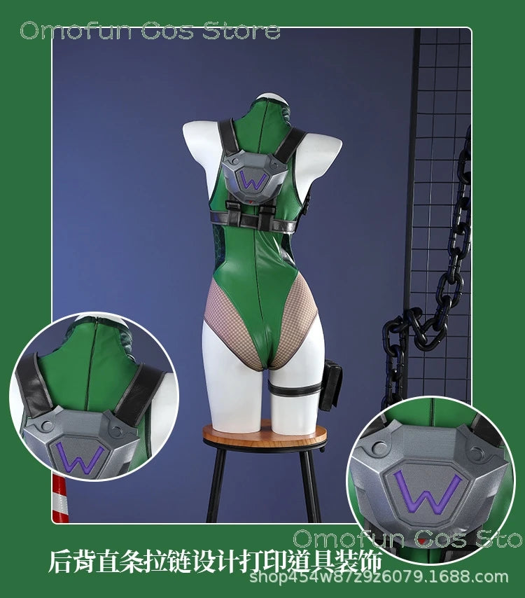 Halloween Costume OW Street Collaboration Cammy Fighter Widowmaker Cosplay Costume Game Character Outfit Halloween Sexy Christma