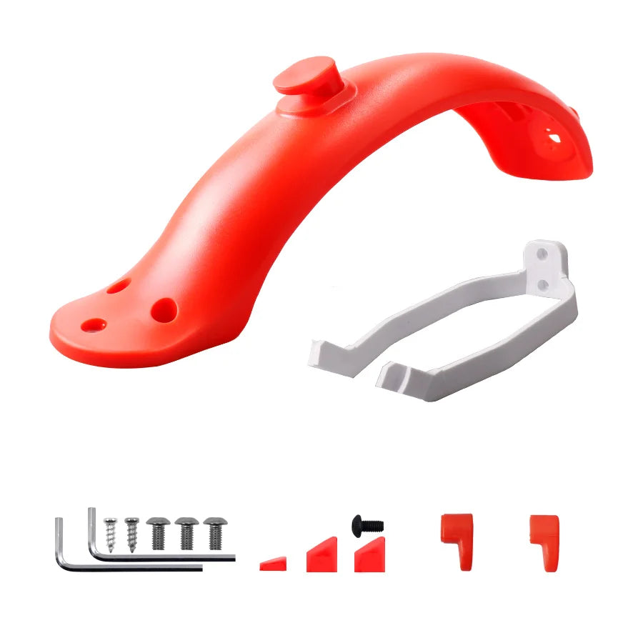 For Xiaomi Mijia MI M365 1S M187 Pro E-Scooter Tire Splash Fender with Rear Taillight Front Back Guard Mudguard screw line Parts
