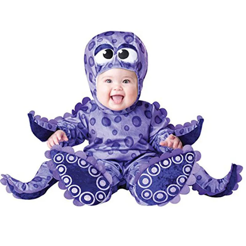 Halloween Baby Boy Girl Clothes Romper Onesie Newborn Toddler Christmas Rompers Flannel Warm Soft Baby Infant Costume