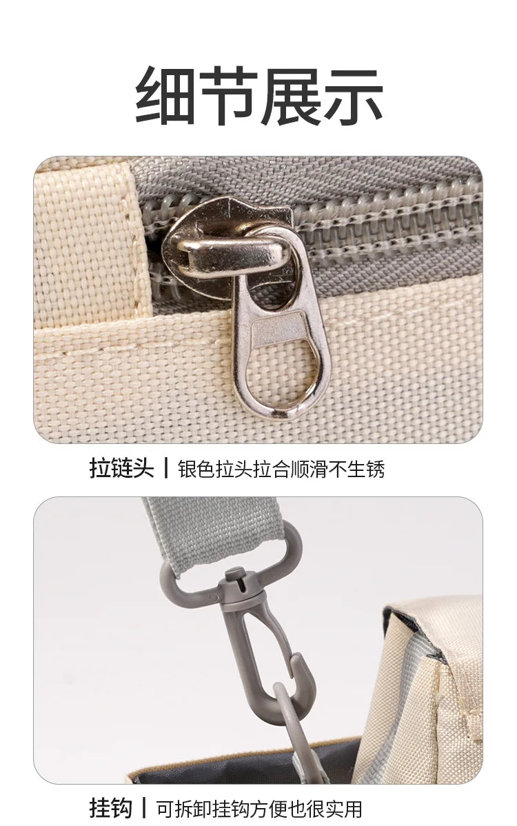Baby Stroller Hanging Bag Accessories, Large Capacity Stroller Storage Bag, Shoulder Bag, Mother and Baby Bag, Diaper Bag Gifts