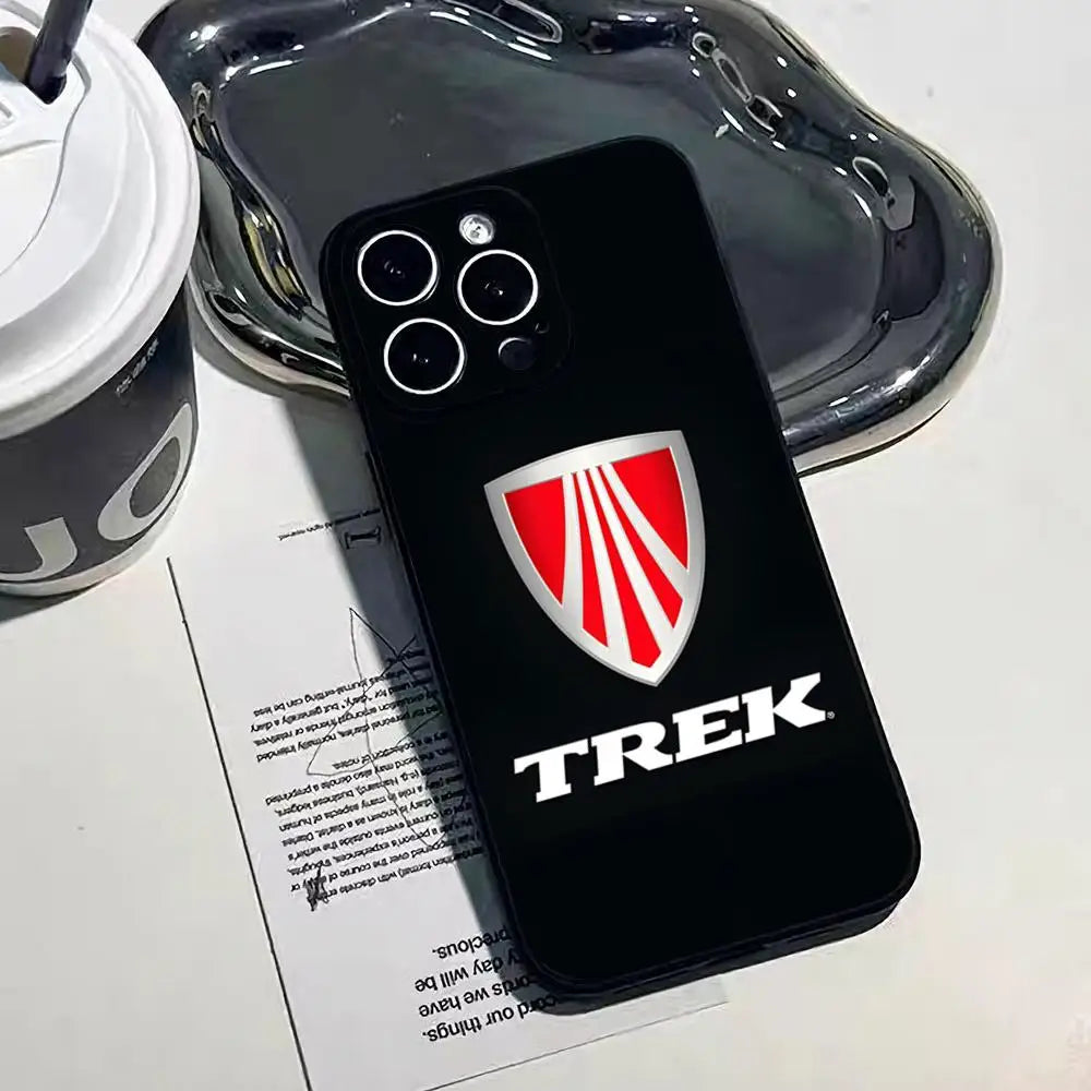Bicycle T-TrekS Phone Case For IPhone 17 Pro Max 16 15 14 Pro Max 13 11 Air Plus Silicone Cover