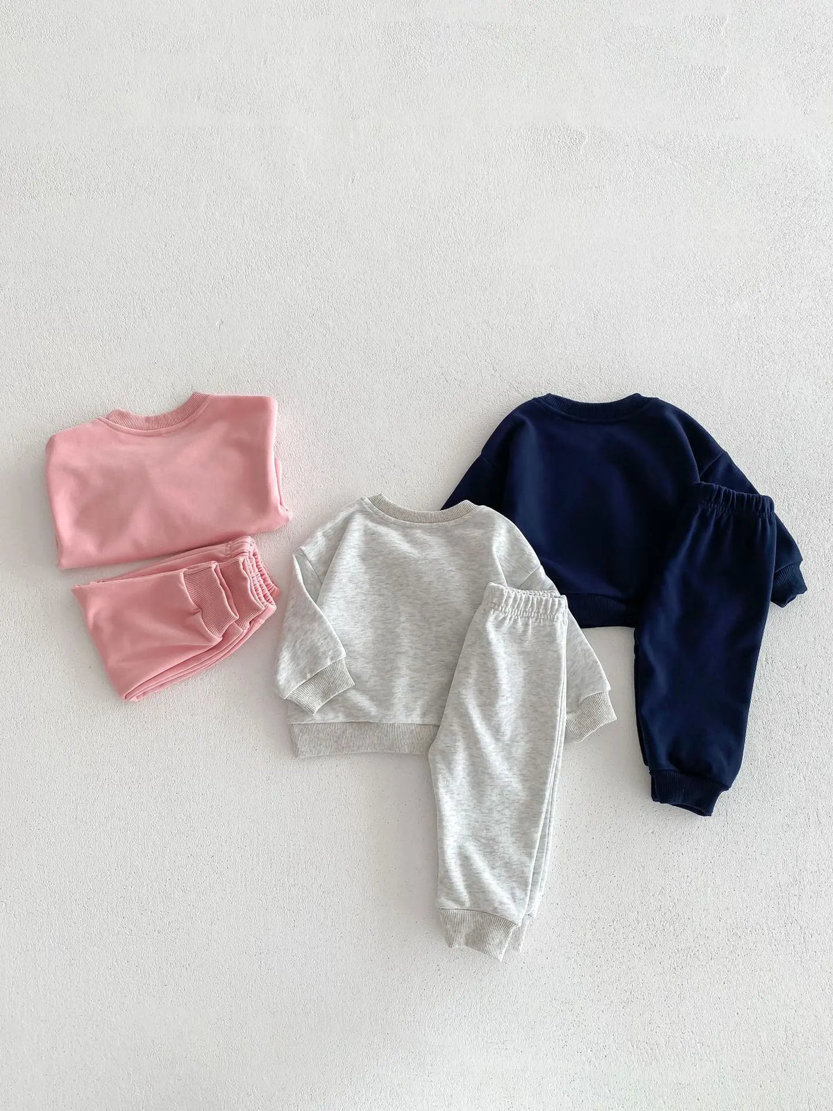Spring New Baby Clothing Set, Korean Style Cute Bear Two-Piece Outfit for Kids, Long Sleeve Top & Pants Set