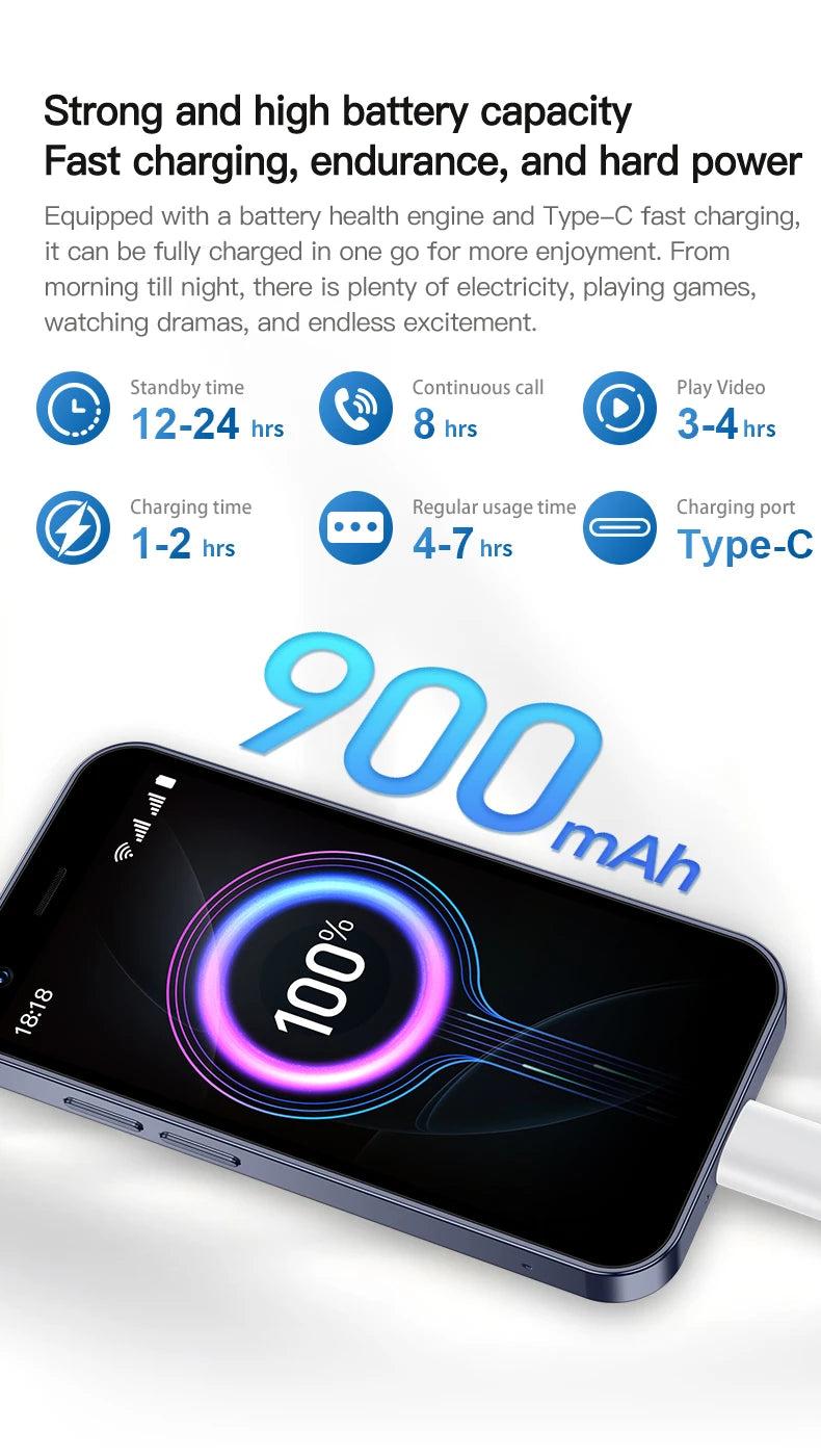SERVO 18SE MINI Android Pocket Smartphone 2 SIM Standby 3.0" Screen 2GB+16GB WhatsAPP WiFi 3G WCDMA Super Small Smart Cellphones
