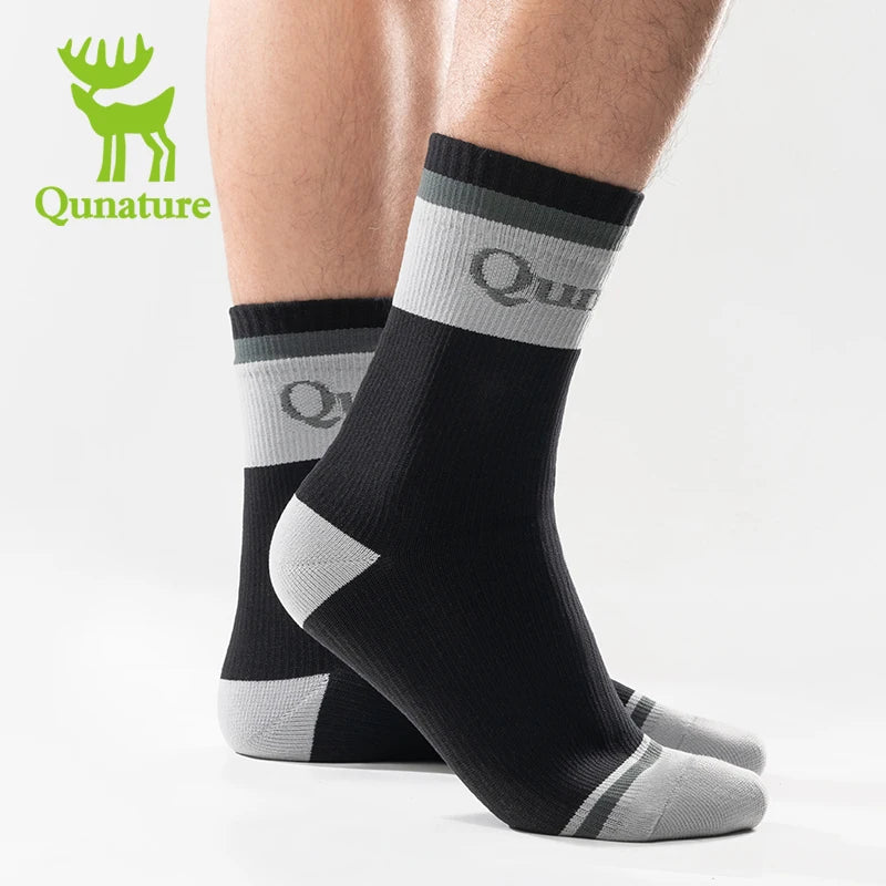 Qunature Four-Season Waterproof Socks Breathable Outdoor  Sport Socks Hiking Cycling Cross Country Running Skiing Windproof Sock