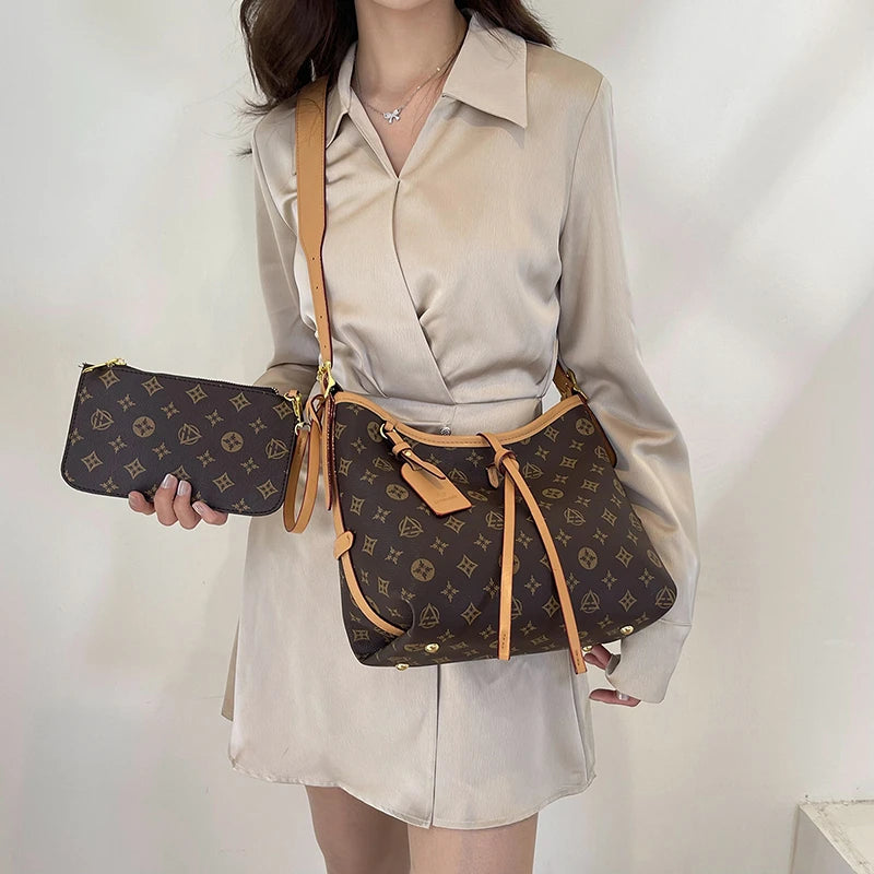 2026 Classic Luxury Leather Tote Bag Women Designer Fashion Handbag Large Capacity Minimalist Mummy Diaper Bag Travel Shoulder