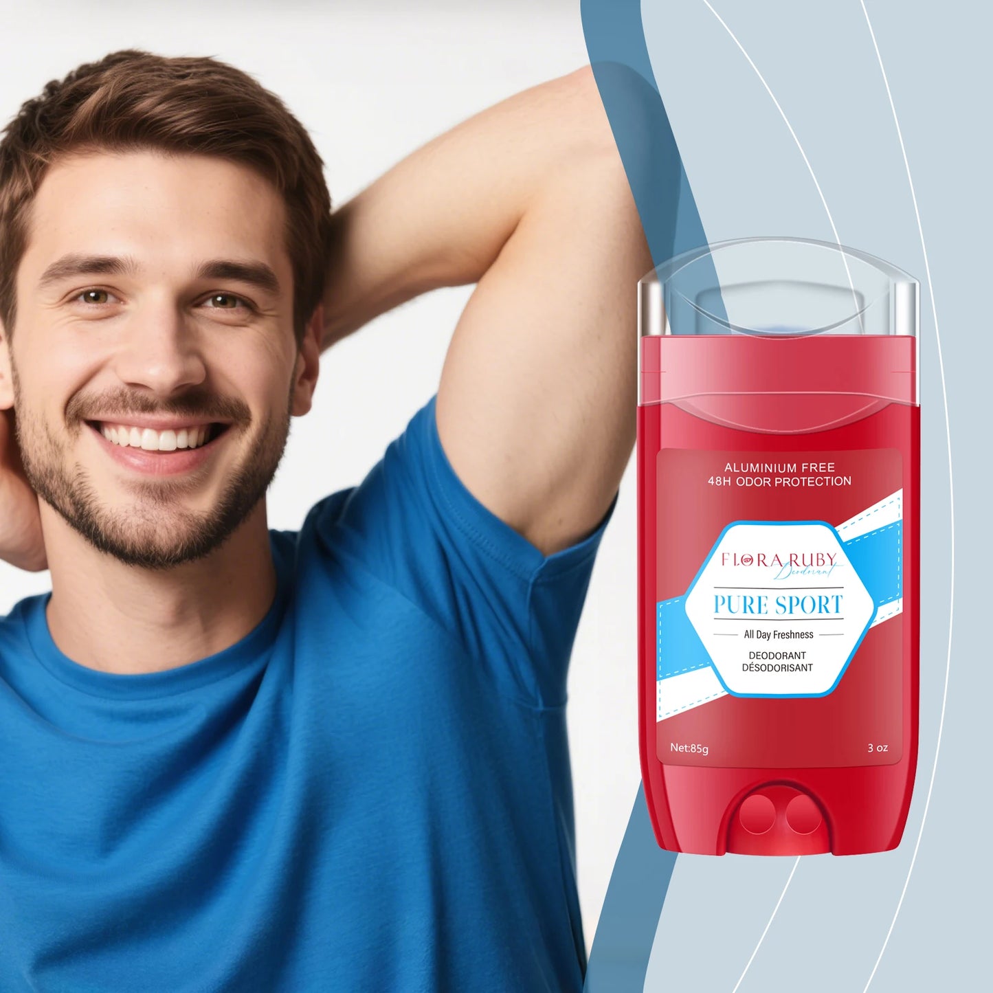 Aluminum Free 48-Hour Sweat and Odor Protection Body Deodorant Stick, All-Day Underarm Protection for Men and Women