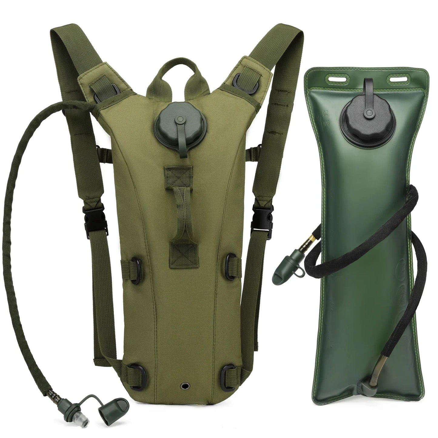 3L Water Bladder Hydration Backpack Waterproof Lightweight Nylon Outdoor Sports Bag For Hiking Cycling Running Climbing