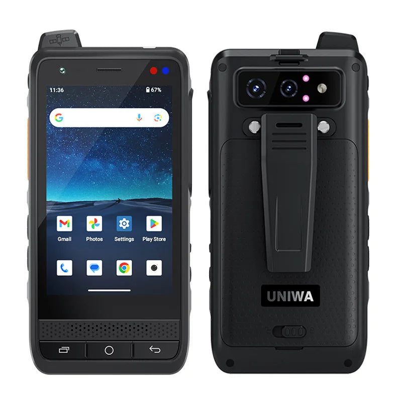 NEW Global Edition UNIWA F400 4G Zello Walkie Talkie Smartphone 4" Android15 5.0MP 13MP 4GB+64GB 4350mAh 15W PoC Radio SOS NFC