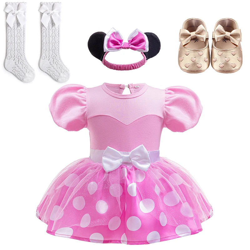 Fairy Todder Baby Girl Alice Rapunzel Moana Belle Mermaid Sofia Princess Romper Halloween Newborn Birthday Party Onesie Jumpsuit