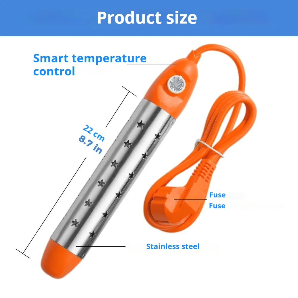 Pool Heater Water Heating Boiler Swimming Solar Bath Tub Immersion Portable Hot Fast Automatic Power Off Intelligent 1500W/2500W