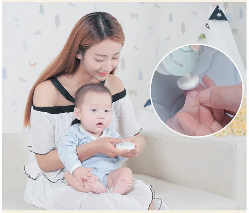 Electric Baby Nail Trimmer Kit Infant Manicure Set Kid Nail Polisher Baby Nail Clipper Cutter Scissors Hygiene Tool For Newborn