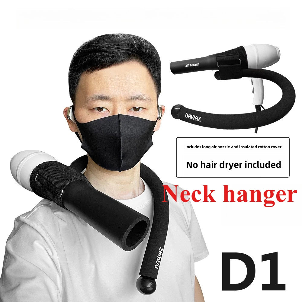 Pet Portable Neck Hair Dryer Holder Cat Grooming Supplies Adjustable Wind Direction Angle Pet Cleaning Products Accessories