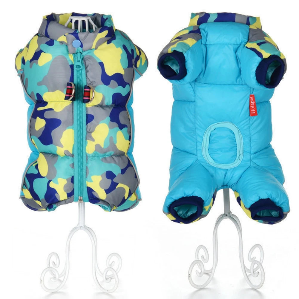 Winter Dog Coat Warm Waterproof Puppy Down Jacket Lightweight Outdoor Windproof Snowsuit Cold Weather Apparel for Small Dogs