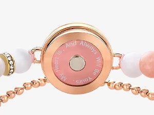 Totwoo Touch Smart Beaded Bracelets for Couple Emotional Bluetooth Jewelry Gift for Girlfriend Boyfriend Anniversary Birthday