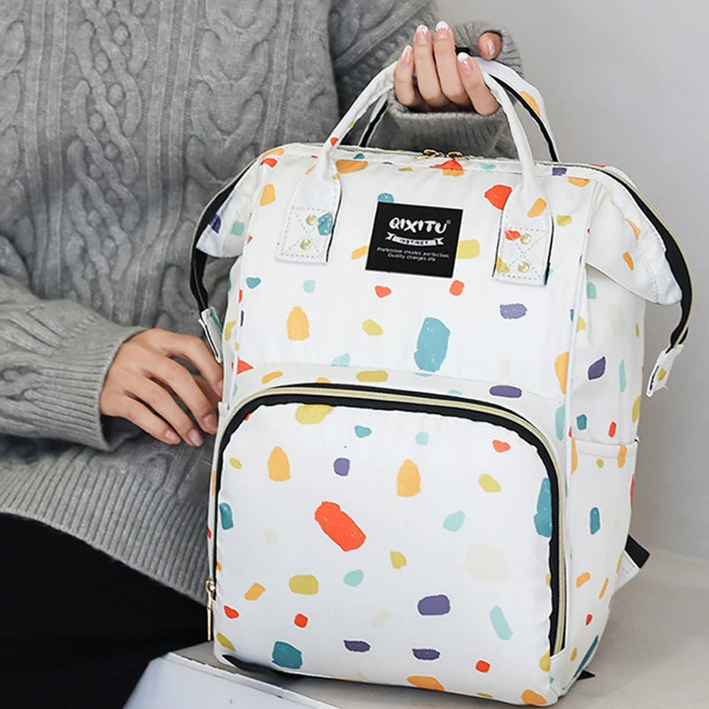 New Fashoin Maternity Bag for Babies Mummy Large Capacity Diaper Bag Backpack Waterproof Outdoor Travel Stroller Baby Cart Bag