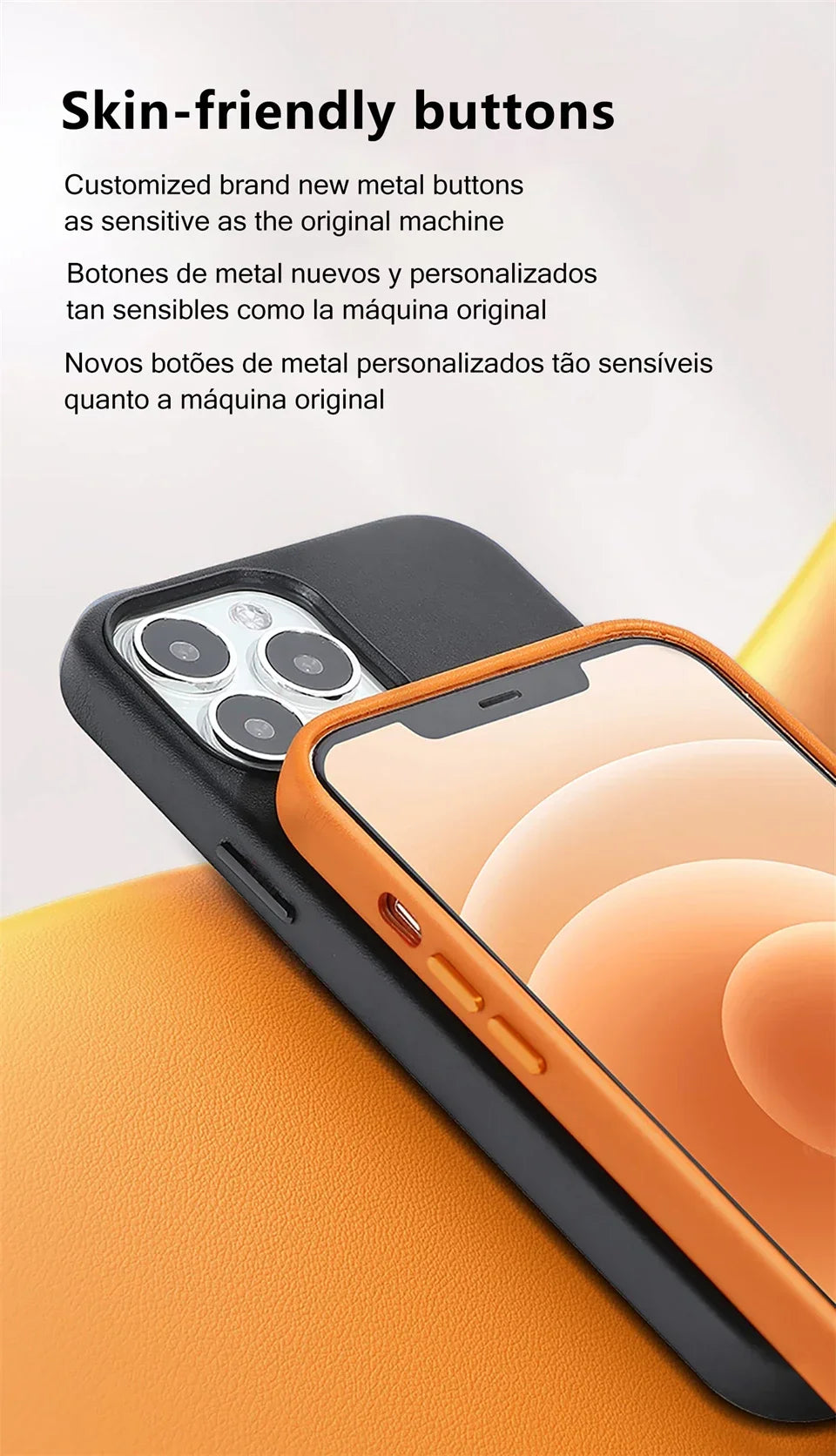 Official Quality Leather for Magsafe Case for IPhone 17 Pro Max 16 15 14 13 Pro Max Air Original Magnetic Charging Case