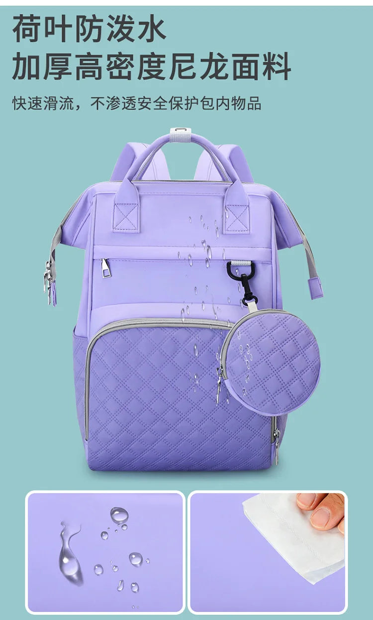 Diaper Bag Backpack Baby Essentials Travel Tote Multifunction Waterproof with Changing Station Pad Stroller Straps Big for Mommy