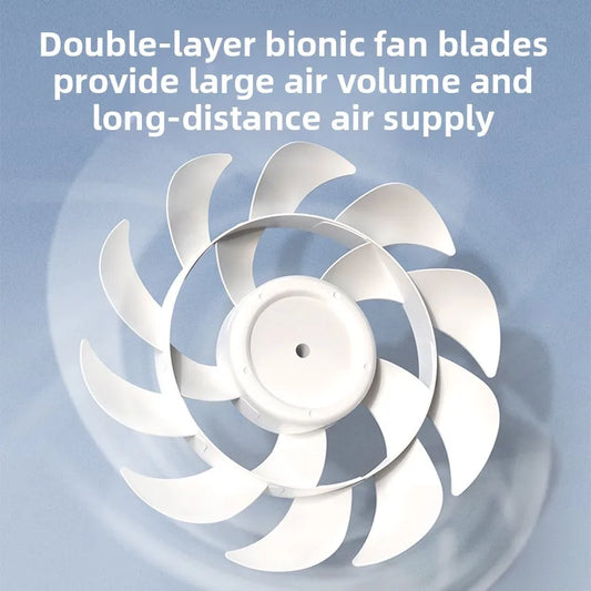 Wall-mounted electric fan commercial wall-mounted super powerful small fan punch-free remote control fan