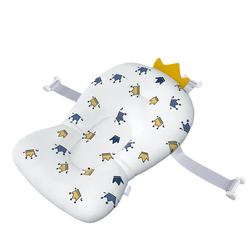 Baby Bathtub Pad Infant Ajustable Bath Support Seat Mat Cushion Newborn Comfortable Floating Security Water Pad Foldable