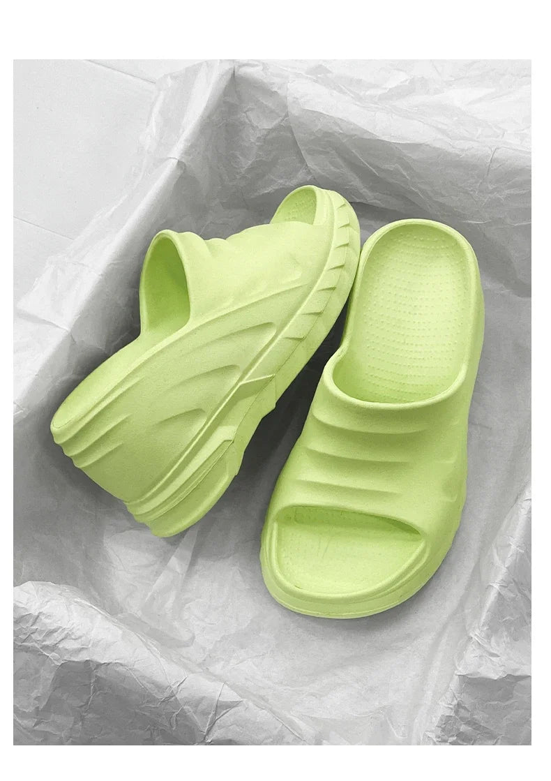 Outdoor Ladies Sandals Women Platform Flip Flops Slippers Height Increasing 8cm Summer Fashion Open Toe White Zapatos Mujer