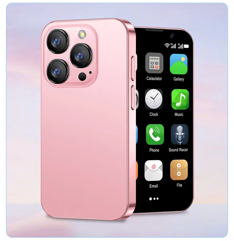 SERVO 16SE Ultra Mini Pocket Smartphone 16GB ROM 3G WCDMA Android 9.0 WiFi Dual SIM Face Unlock Play Store 3.0" Screen Cellphone