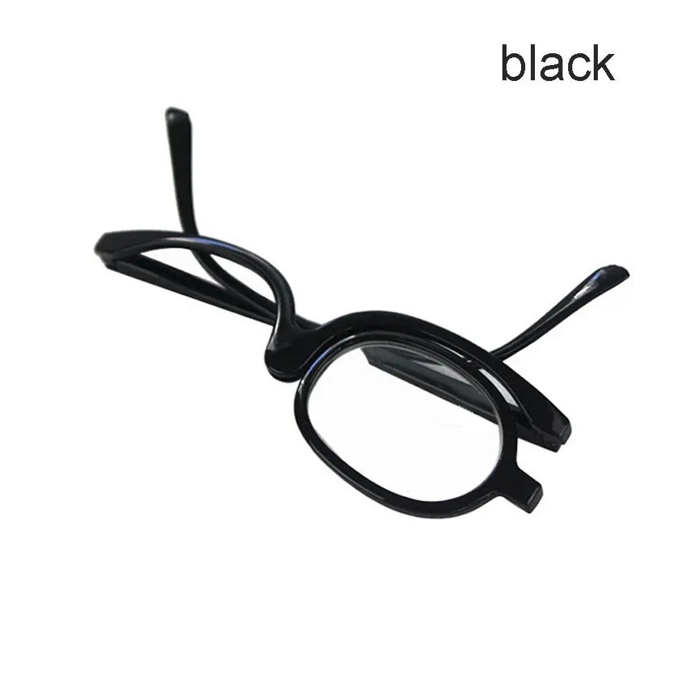 New Rotating Magnifying Makeup Reading Glasses For Women Folding Clamshell Cosmetic Presbyopic Glasses For Elder Unisex