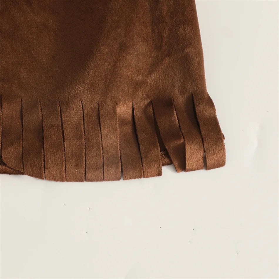 Kids Cowboy Cosplay Event Festival Outfits Boys Holiday Vest Pants Hat Set Children Carnival Birthday Xmas Party Costume 6M-12Y