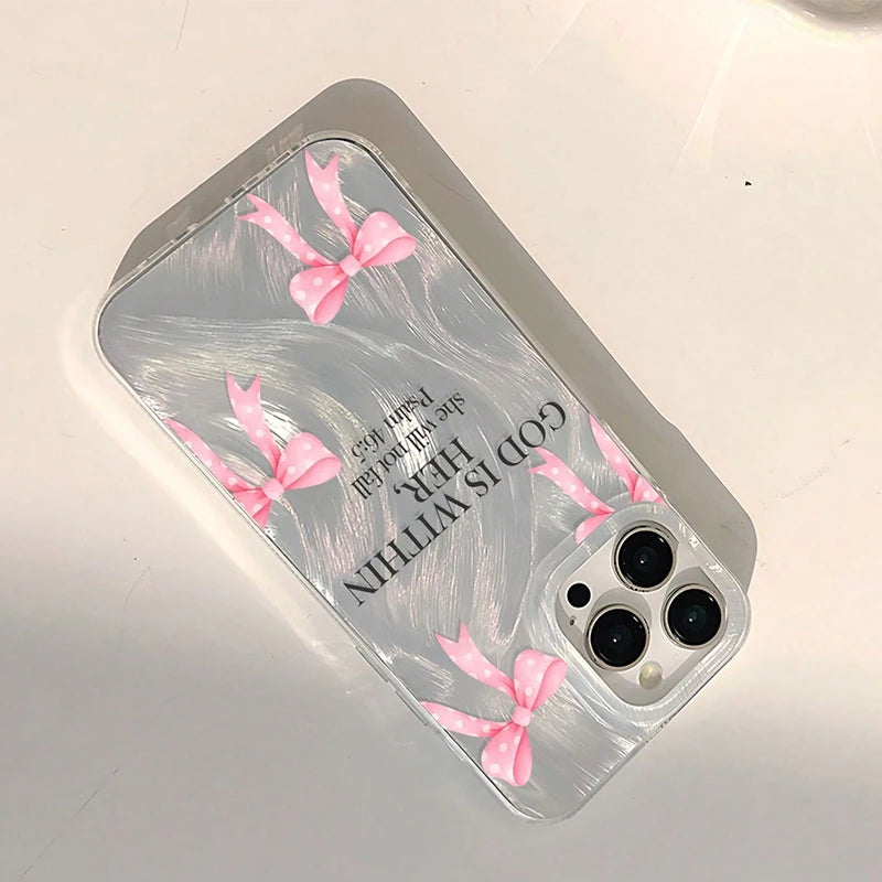 Cute Bible Verse Graphic Phone Case For iPhone 17 Pro Max 16 15 14 13 12 11 16E 17E Air XS XR X 8 Plus Shockproof Bumper Cover