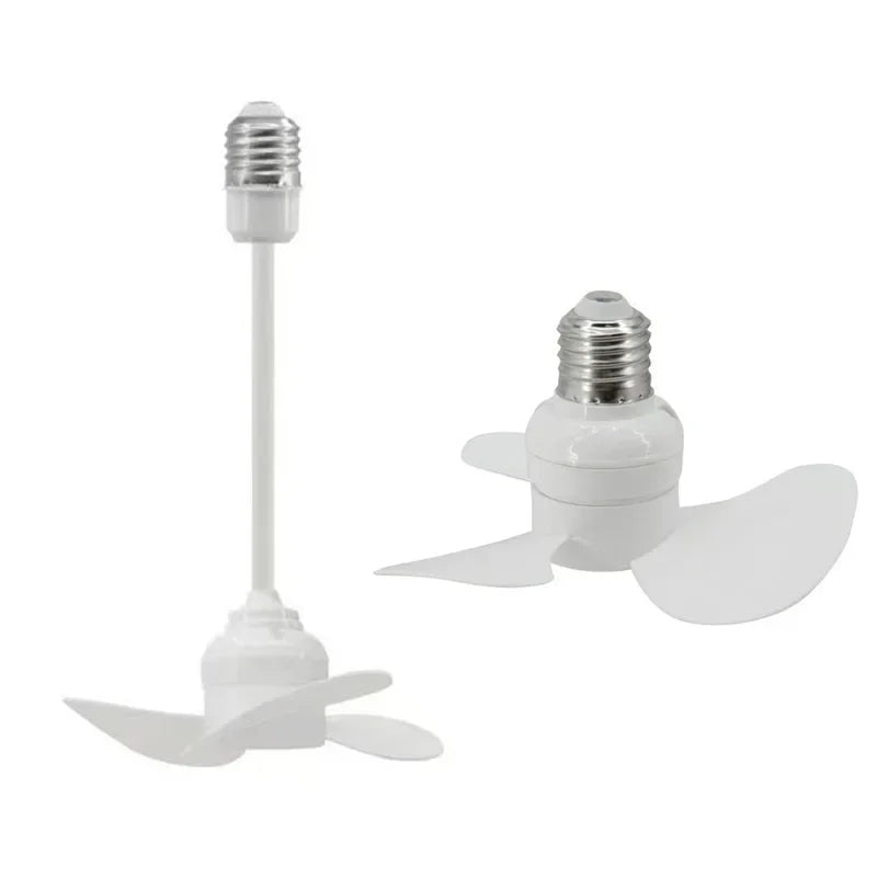 14CM Indoor Ceiling Fan With E27 Screw Base Brushless Motor Compact Size Providing Quiet Efficient Air Movement Lamp Socket Fan
