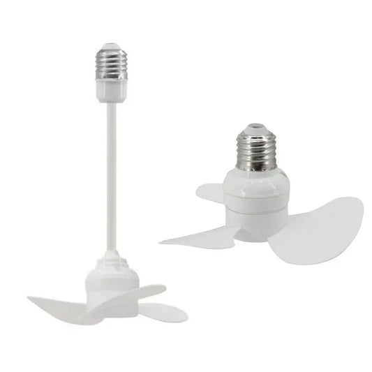 14CM Indoor Ceiling Fan With E27 Screw Base Brushless Motor Compact Size Providing Quiet Efficient Air Movement Lamp Socket Fan